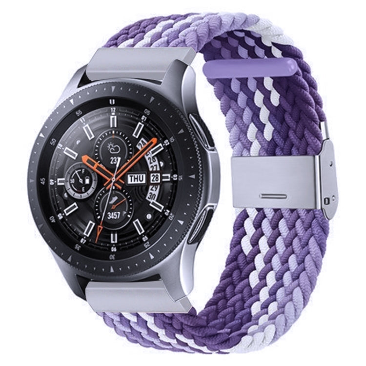 18mm Nylon Braided Metal Buckle Watch Band(Z Purple) - Watch Bands by PMC Jewellery | Online Shopping South Africa | PMC Jewellery