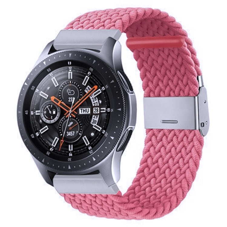 18mm Nylon Braided Metal Buckle Watch Band(Pink) - Watch Bands by PMC Jewellery | Online Shopping South Africa | PMC Jewellery