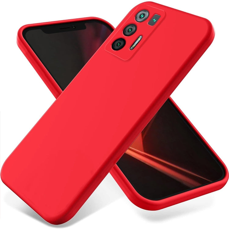 For Hisense Infinity H50S 5G Pure Color Liquid Silicone Shockproof Phone Case(Red) - More Brand by PMC TechLife | Online Shopping South Africa | PMC TechLife | Buy Now Pay Later Mobicred