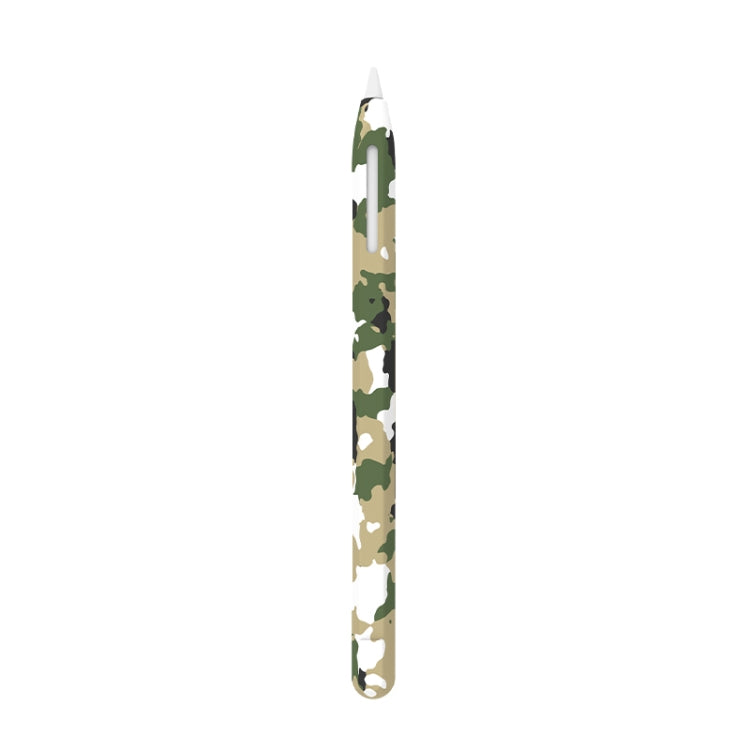 For Apple Pencil 2 LOVE MEI Camouflage Silicone Protective Pen Case(White) - Pencil Accessories by LOVE MEI | Online Shopping South Africa | PMC Jewellery