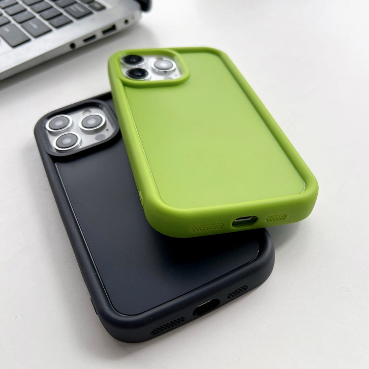 For iPhone 11 Shockproof Frame Frosted TPU Phone Case(Green) - iPhone 11 Cases by PMC Jewellery | Online Shopping South Africa | PMC Jewellery