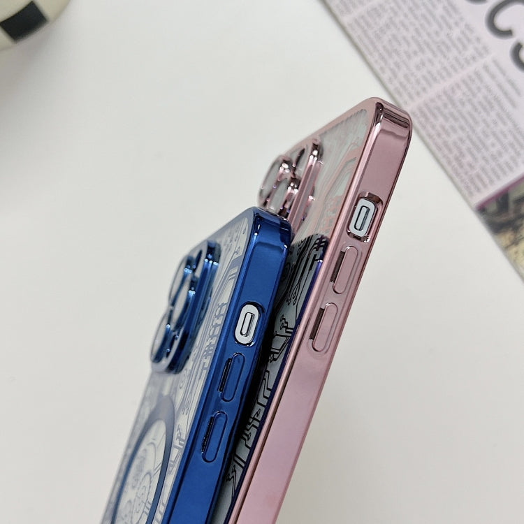For iPhone 14 Pro Max Electroplated Circuit Board Pattern MagSafe Phone Case(Purple) - free shipping - PMC TechLife - Order now!