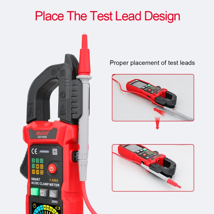 GVDA GD168B Digital Clamp Multimeter Supports DC - free shipping - PMC TechLife - Order now!
