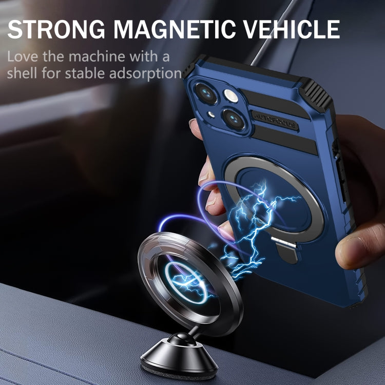 For iPhone 13 MagSafe Magnetic Holder Phone Case(Blue) - free shipping - PMC TechLife - Order now!
