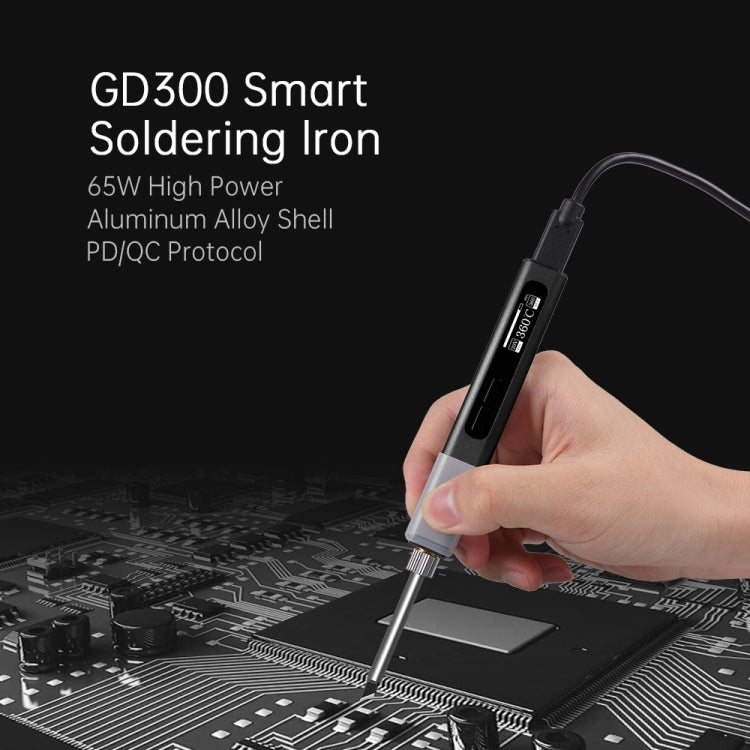 GVDA GD300 Intelligent Internal Heating Digital Display Constant Temperature Maintenance Electric Soldering Iron with 4 Tips - free shipping - PMC TechLife - Order now!