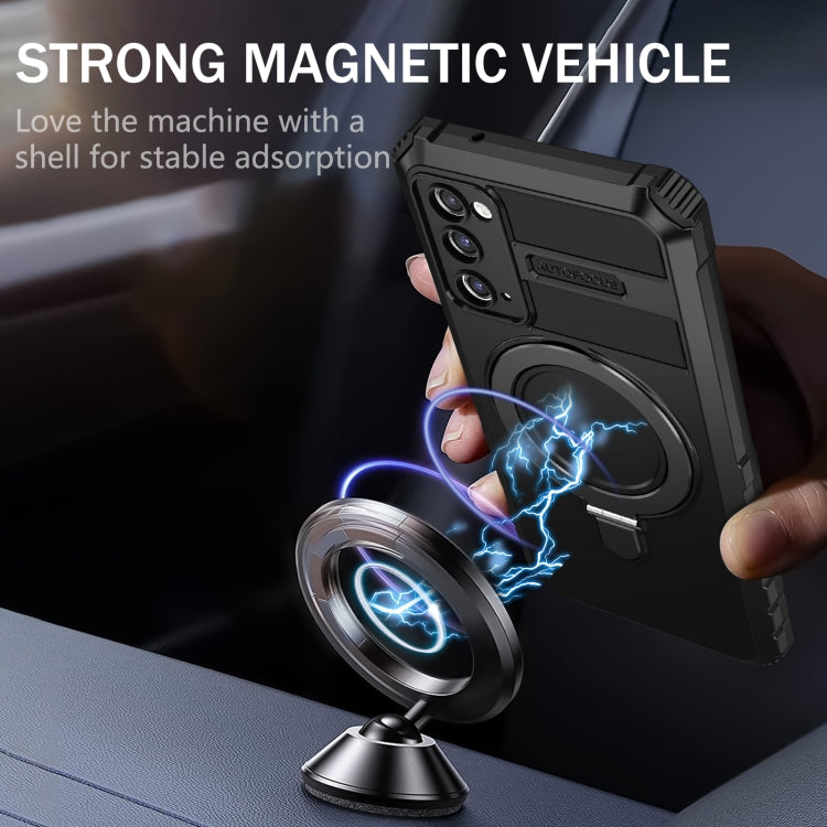 For Samsung Galaxy S20 FE MagSafe Magnetic Holder Phone Case(Black) - free shipping - PMC TechLife - Order now!