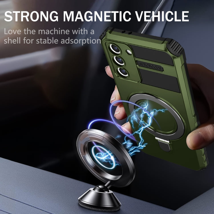 For Samsung Galaxy S21 5G MagSafe Magnetic Holder Phone Case(Green) - free shipping - PMC TechLife - Order now!