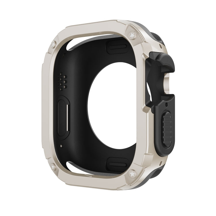 For Apple Watch Ultra 49mm 2-in-1 PC Hybrid TPU Armor Watch Case(Starlight) - Watch Cases by PMC Jewellery | Online Shopping South Africa | PMC Jewellery