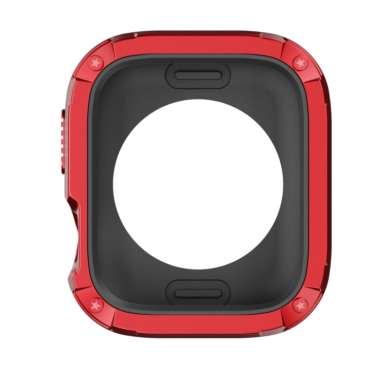 For Apple Watch Series 8 / 7 45mm 2-in-1 PC Hybrid TPU Armor Watch Case(Red) - Watch Cases by PMC Jewellery | Online Shopping South Africa | PMC Jewellery