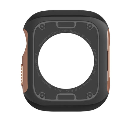 For Apple Watch Series 8 / 7 41mm 2-in-1 PC Hybrid TPU Armor Watch Case(Rose Gold) - Watch Cases by PMC Jewellery | Online Shopping South Africa | PMC Jewellery