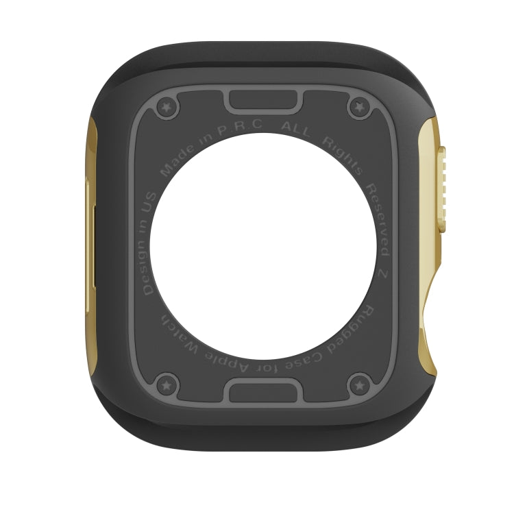 For Apple Watch Series 8 / 7 41mm 2-in-1 PC Hybrid TPU Armor Watch Case(Gold) - Watch Cases by PMC Jewellery | Online Shopping South Africa | PMC Jewellery