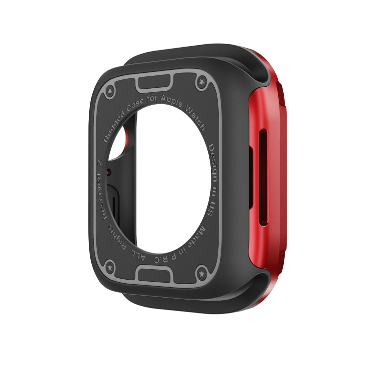 For Apple Watch Series 6 / 5 / 4 / SE 40mm 2-in-1 PC Hybrid TPU Armor Watch Case(Red) - Watch Cases by PMC Jewellery | Online Shopping South Africa | PMC Jewellery