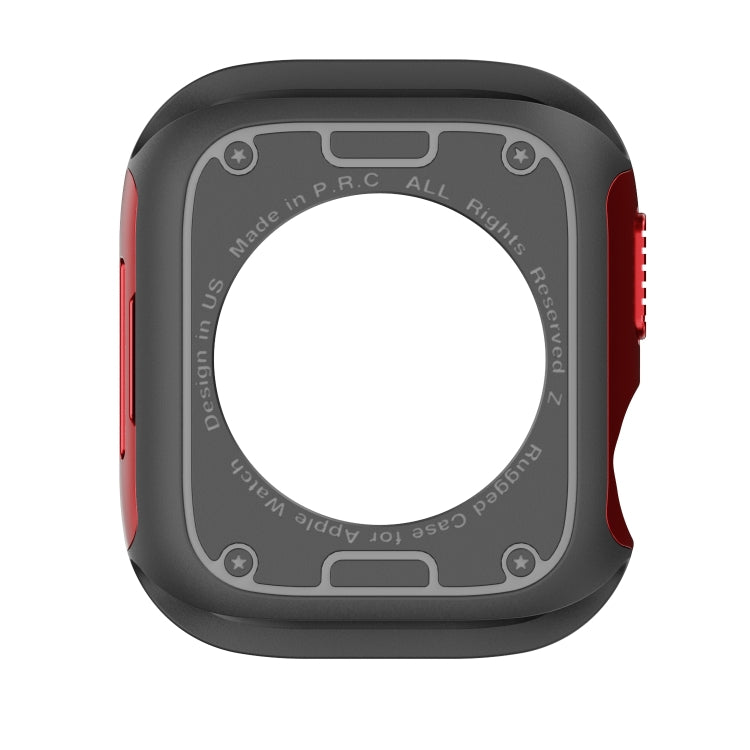 For Apple Watch Series 6 / 5 / 4 / SE 40mm 2-in-1 PC Hybrid TPU Armor Watch Case(Red) - Watch Cases by PMC Jewellery | Online Shopping South Africa | PMC Jewellery