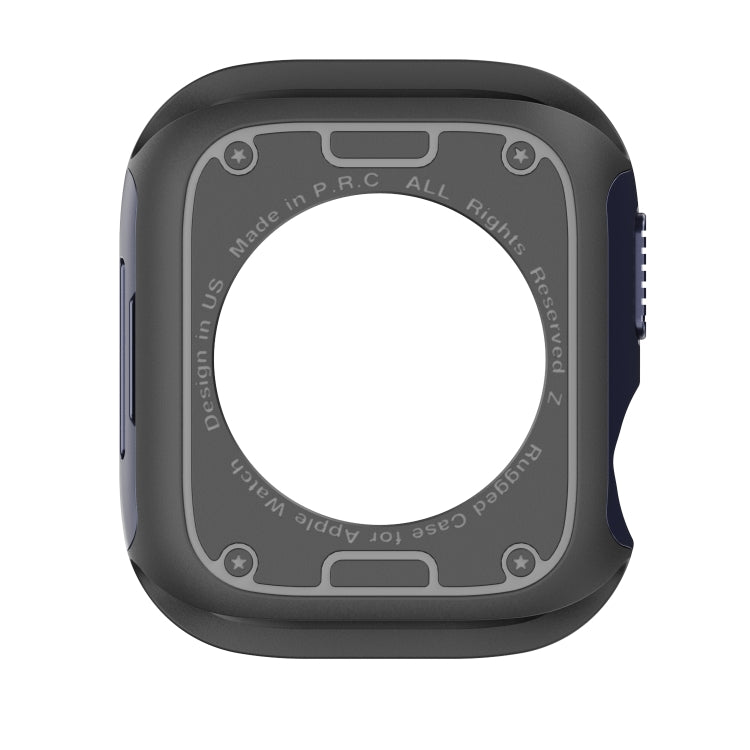 For Apple Watch Series 6 / 5 / 4 / SE 40mm 2-in-1 PC Hybrid TPU Armor Watch Case(Midnight Blue) - Watch Cases by PMC Jewellery | Online Shopping South Africa | PMC Jewellery