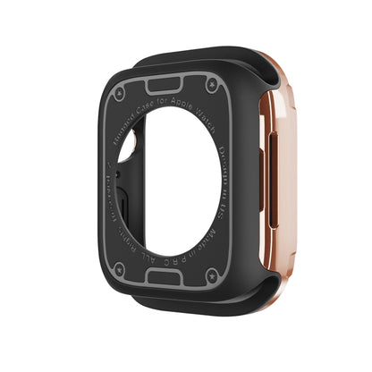 For Apple Watch Series 6 / 5 / 4 / SE 44mm 2-in-1 PC Hybrid TPU Armor Watch Case(Rose Gold) - Watch Cases by PMC Jewellery | Online Shopping South Africa | PMC Jewellery