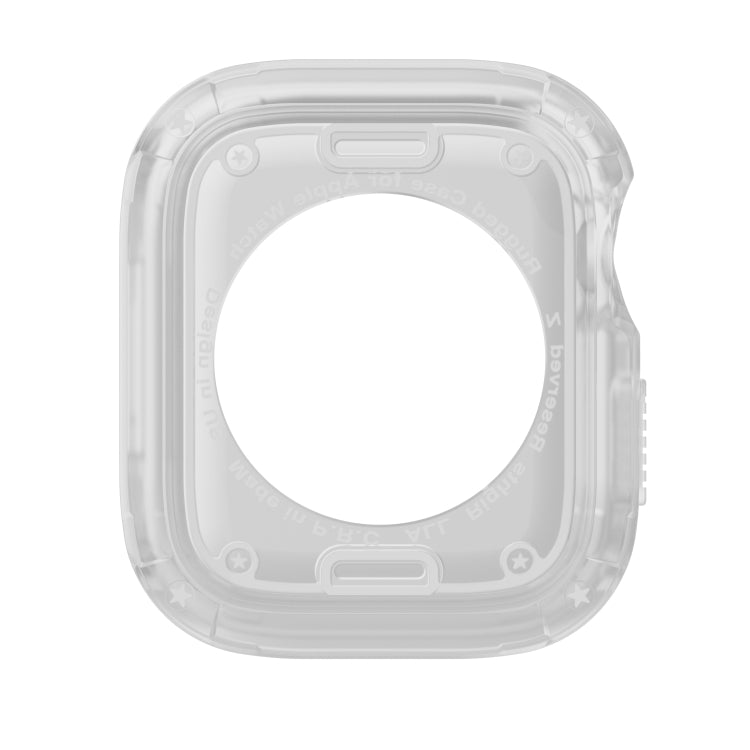 For Apple Watch Series 6 / 5 / 4 / SE 44mm 2-in-1 PC Hybrid TPU Armor Watch Case(Transparent) - Watch Cases by PMC Jewellery | Online Shopping South Africa | PMC Jewellery