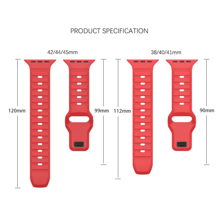 For Apple Watch 3 38mm Dot Texture Fluororubber Watch Band(Starlight) - Watch Bands by PMC TechLife | Online Shopping South Africa | PMC TechLife