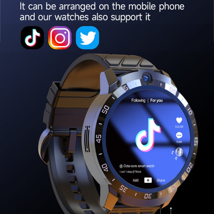 MT27 4G+64G 1.6 inch IP67 Waterproof 4G Android 8.1 Smart Watch Support Heart Rate / GPS, Type:Steel Band - Android Watch by PMC Jewellery | Online Shopping South Africa | PMC Jewellery