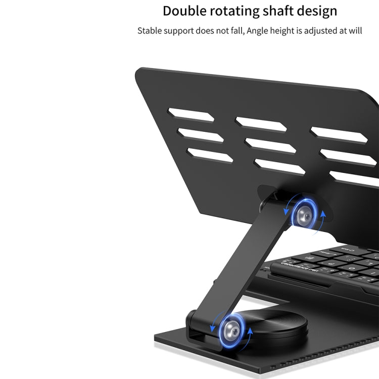 For Samsung Galaxy Z Fold5 GKK Folding Bluetooth Keyboard Holder with Pen + Holder + Keyboard + Mouse(Black) - Samsung Keyboard by GKK | Online Shopping South Africa | PMC Jewellery