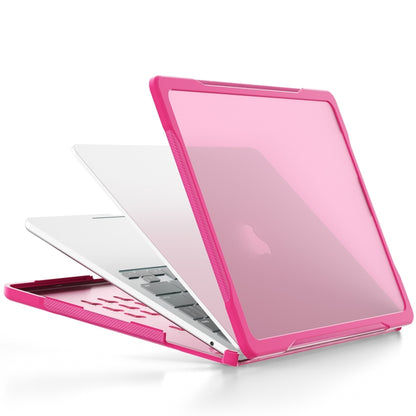 For MacBook Air 13.6 inch A2681 2022 Translucent Laptop Protective Case(Rose Red) - MacBook Air Cases by PMC Jewellery | Online Shopping South Africa | PMC Jewellery