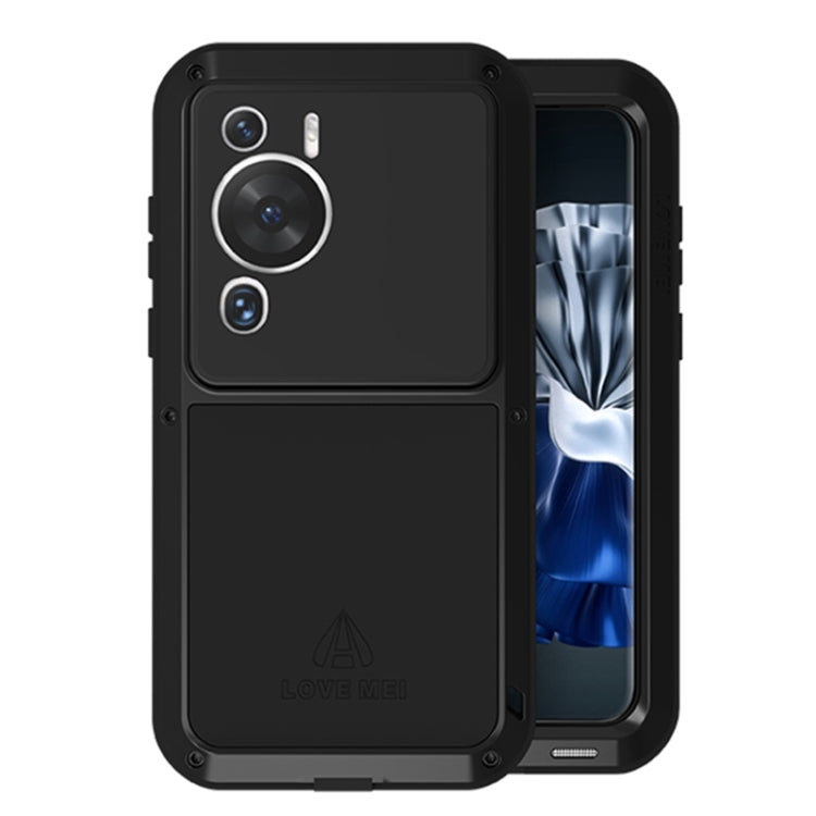 For Huawei P60 / P60 Pro / P60 Art LOVE MEI POWERFUL Metal Shockproof Life Waterproof Dustproof Phone Case(Black) - Huawei Cases by LOVE MEI | Online Shopping South Africa | PMC Jewellery | Buy Now Pay Later Mobicred