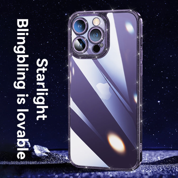 For iPhone 14 Plus SULADA Glittery TPU + Tempered Glass Phone Case(Pink) - free shipping - PMC TechLife - Order now!