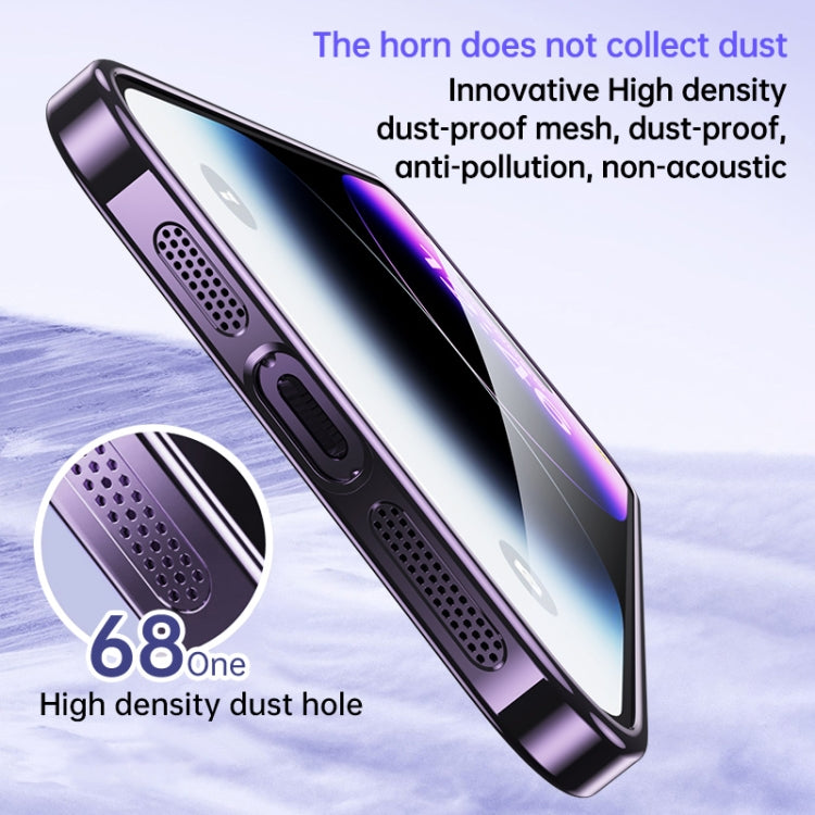 For iPhone 13 SULADA Electroplated Transparent Glittery TPU Phone Case(Black) - free shipping - PMC TechLife - Order now!