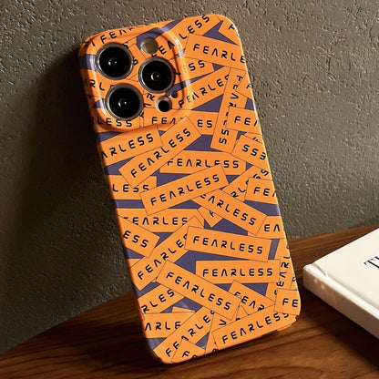 For iPhone 13 Pro Painted Pattern Precise Hole PC Phone Case(Orange Label) - iPhone 13 Pro Cases by PMC Jewellery | Online Shopping South Africa | PMC Jewellery