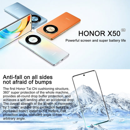 Honor X50 5G, 108MP Camera, 6.78 inch MagicOS 7.1.1 Snapdragon 6 Gen1 Octa Core up to 2.2GHz, Network: 5G, OTG, Not Support Google Play, Memory:16GB+512GB(Orange) - Honor by Huawei | Online Shopping South Africa | PMC Jewellery