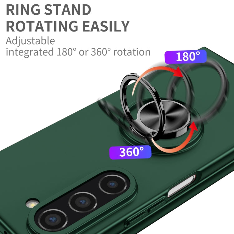 For Samsung Galaxy Z Fold5 5G Armor Ring Holder Phone Case(Dark Green) - free shipping - PMC TechLife - Order now!