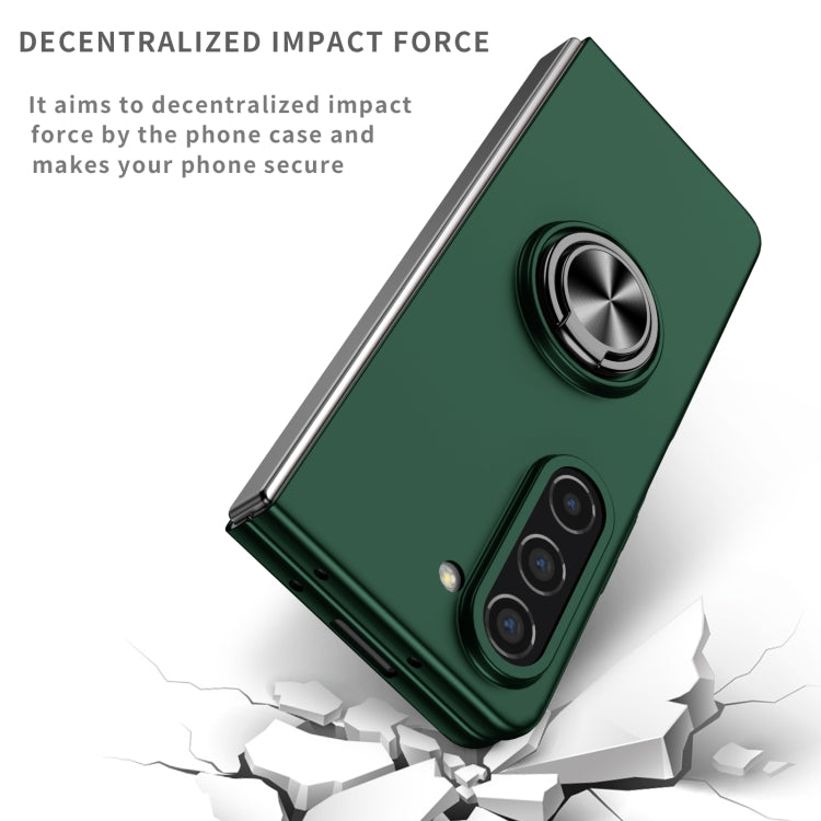 For Samsung Galaxy Z Fold5 5G Armor Ring Holder Phone Case(Dark Green) - free shipping - PMC TechLife - Order now!