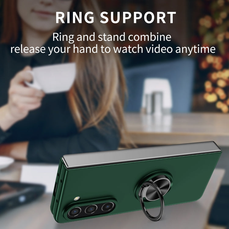 For Samsung Galaxy Z Fold5 5G Armor Ring Holder Phone Case(Dark Green) - free shipping - PMC TechLife - Order now!