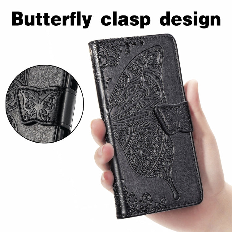 For Huawei nova 11i / Enjoy 60 Pro Butterfly Love Flower Embossed Flip Leather Phone Case(Black) - Huawei Cases by PMC Jewellery | Online Shopping South Africa | PMC Jewellery