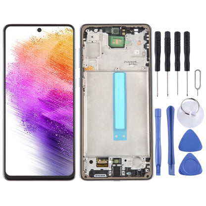 For Samsung Galaxy A73 5G SM-A736B OLED LCD Screen Digitizer Full Assembly with Frame - LCD Screen by PMC Jewellery | Online Shopping South Africa | PMC Jewellery