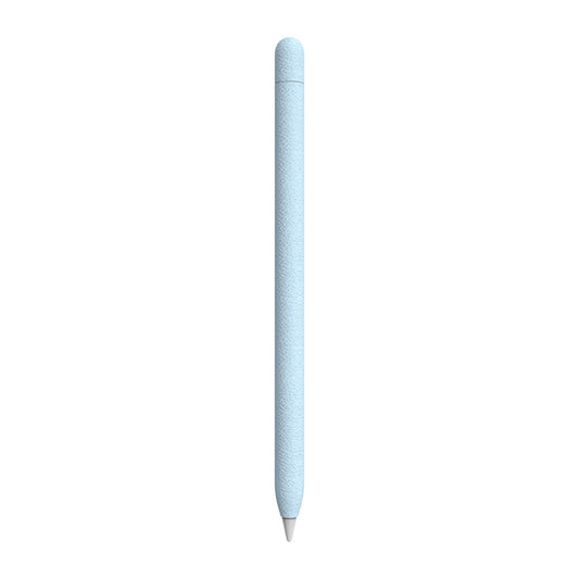 For Apple Pencil 1 LOVE MEI Frosted Leather Texture Silicone Protective Pen Case(Blue) - Pencil Accessories by LOVE MEI | Online Shopping South Africa | PMC Jewellery