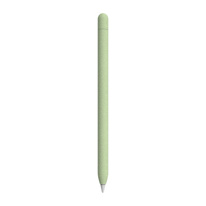 For Apple Pencil 1 LOVE MEI Frosted Leather Texture Silicone Protective Pen Case(Green) - Pencil Accessories by LOVE MEI | Online Shopping South Africa | PMC Jewellery