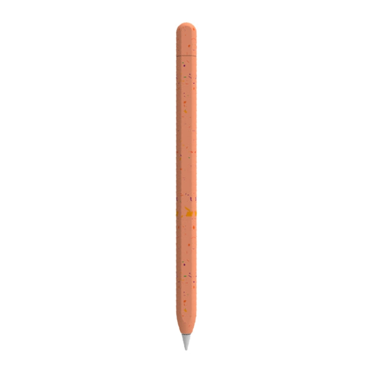 For Apple Pencil 2 LOVE MEI Luminous Silicone Protective Pen Case(Orange) - Pencil Accessories by LOVE MEI | Online Shopping South Africa | PMC TechLife