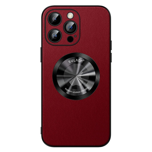 For iPhone 13 Pro Max SULADA Microfiber Leather MagSafe Magnetic Phone Case(Red) - iPhone 13 Pro Max Cases by SULADA | Online Shopping South Africa | PMC Jewellery