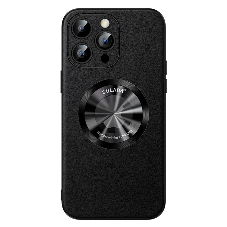 For iPhone 12 Pro SULADA Microfiber Leather MagSafe Magnetic Phone Case(Black) - iPhone 12 / 12 Pro Cases by SULADA | Online Shopping South Africa | PMC TechLife | Buy Now Pay Later Mobicred