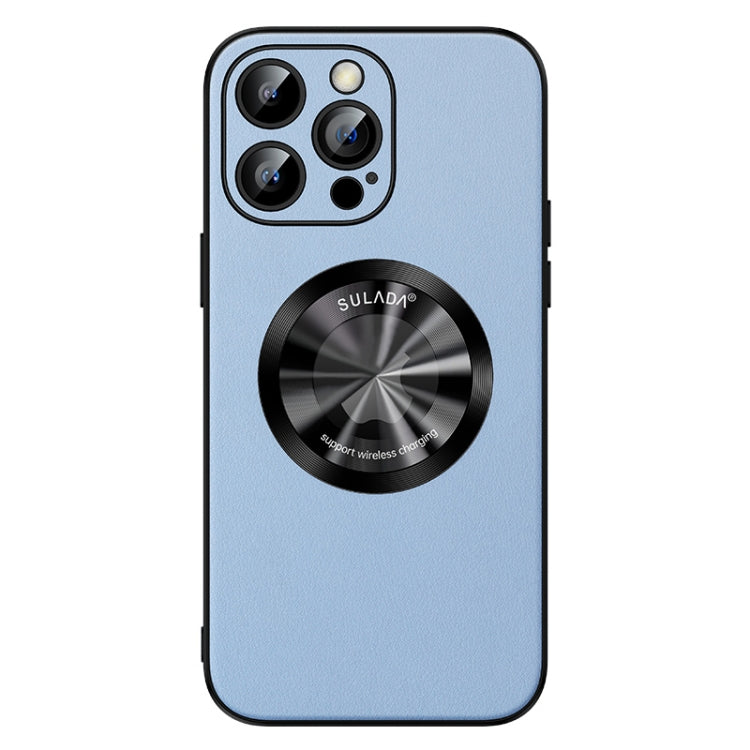 For iPhone 12 Pro SULADA Microfiber Leather MagSafe Magnetic Phone Case(Sierra Blue) - iPhone 12 / 12 Pro Cases by SULADA | Online Shopping South Africa | PMC TechLife