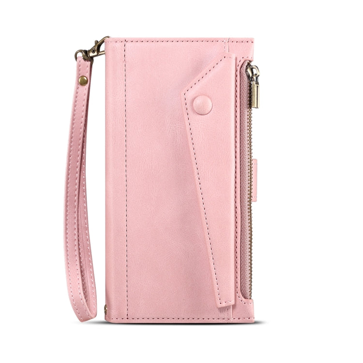 For iPhone 15 Pro ESEBLE Retro Frosted RFID Flip Leather Phone Case(Rose Gold) - iPhone 15 Pro Cases by ESEBLE | Online Shopping South Africa | PMC TechLife | Buy Now Pay Later Mobicred