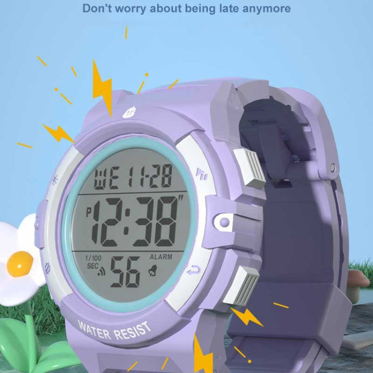 SPOVAN K01 Women Children LED Luminous Waterproof Electronic Sports Watch(Blue Pocket Watch) - LED Digital Watches by SPOVAN | Online Shopping South Africa | PMC Jewellery
