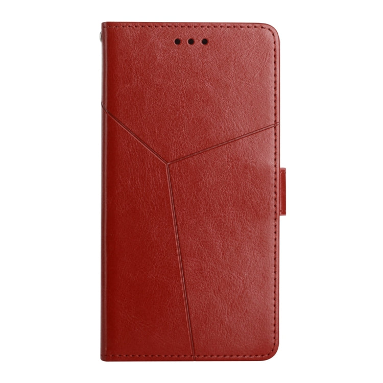 For Samsung Galaxy A25 5G Y-shaped Pattern Flip Leather Phone Case(Brown) - free shipping - PMC TechLife - Order now!