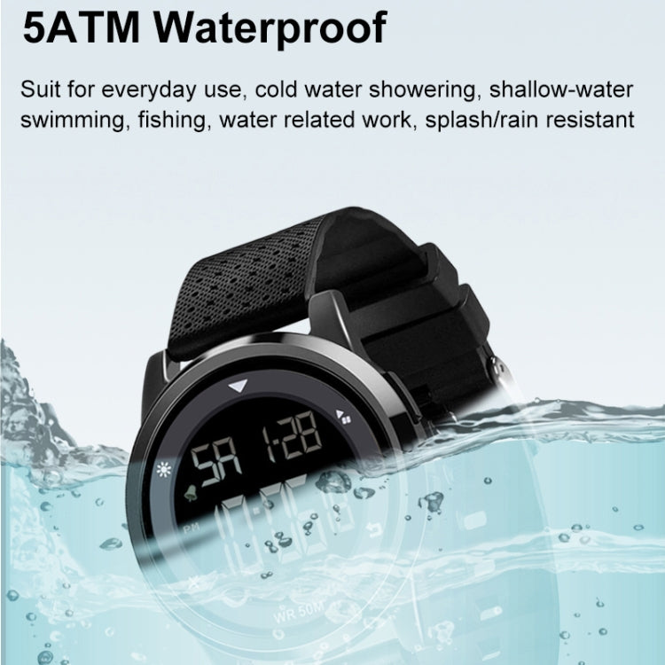 SPOVAN S100 Men Outdoor Multifunctional Waterproof Electronic Watch(Silver) - LED Digital Watches by SPOVAN | Online Shopping South Africa | PMC Jewellery