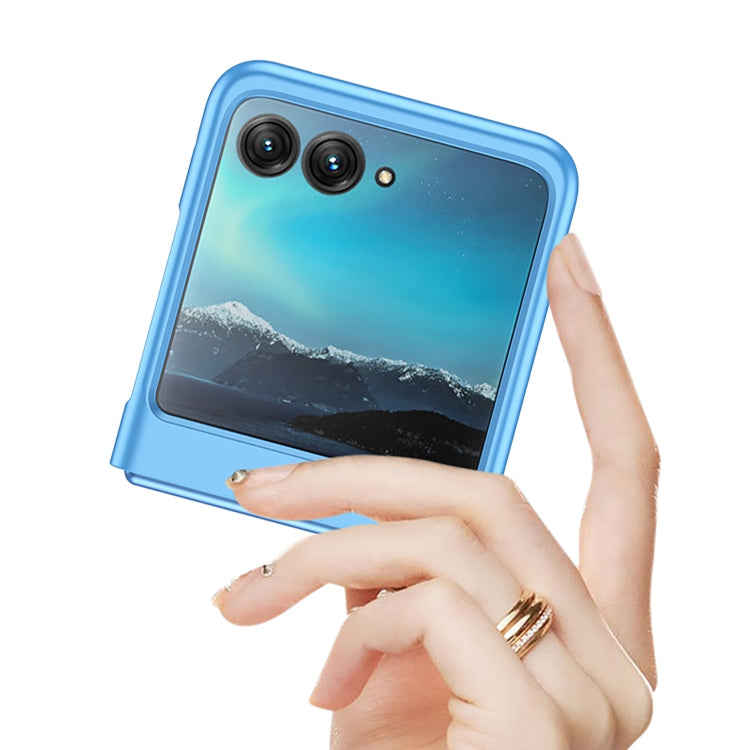 For Motorola Razr 40 Ultra GKK Ultra-thin Full Coverage Phone Case(Blue) - Motorola Cases by GKK | Online Shopping South Africa | PMC TechLife