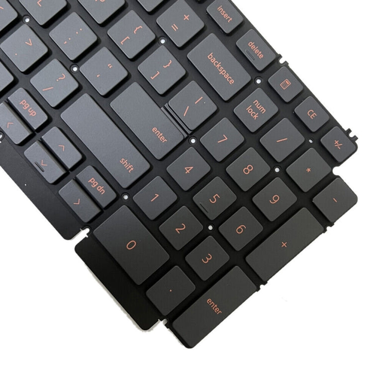 For Dell Inspiron G15 5510 5511 5515 5520 US Version Orange Backlight Laptop Keyboard(Black) - Dell Spare Parts by PMC Jewellery | Online Shopping South Africa | PMC Jewellery