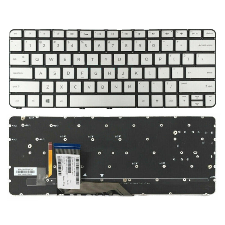 For HP X360 13-4000 US Version Laptop Backlight Keyboard(Silver) - HP Spare Parts by PMC Jewellery | Online Shopping South Africa | PMC Jewellery