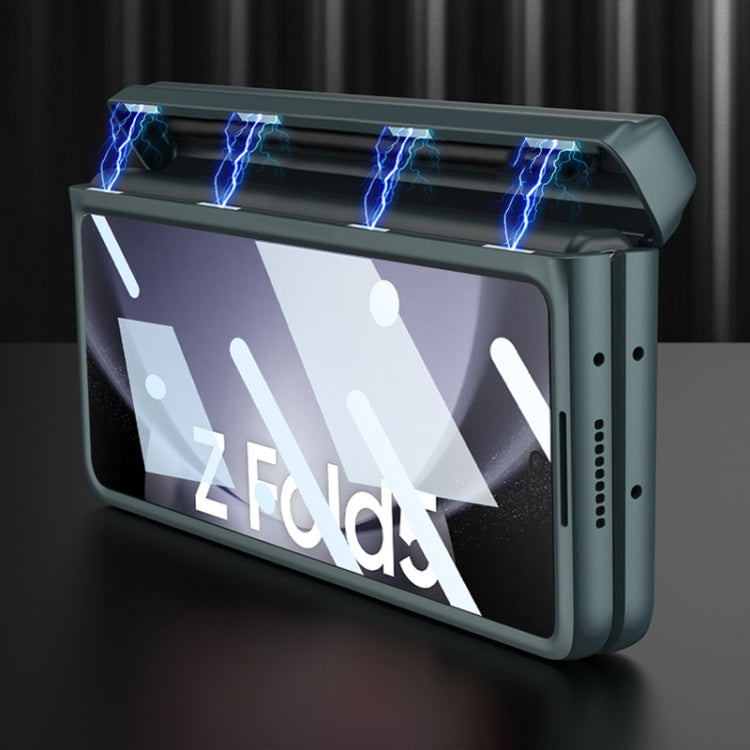 For Samsung Galaxy Z Fold5 GKK Magnetic Full Coverage Phone Flip Case with Pen Box(Silver) - free shipping - PMC TechLife - Order now!
