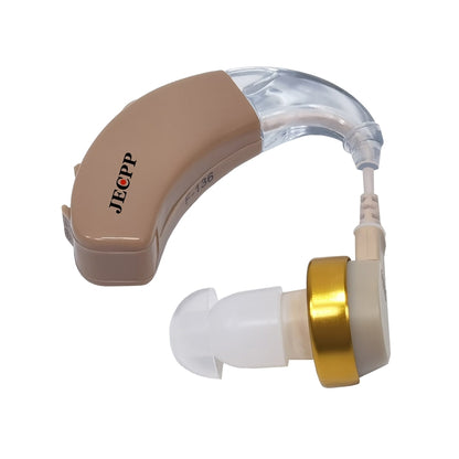 KAIXINWEI F-136 DC1.5V Earhook Hearing Aid Sound Amplifier(Khaki) - Hearing Aids by PMC Jewellery | Online Shopping South Africa | PMC Jewellery