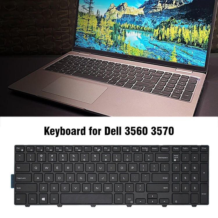 US Version  Laptop Keyboard For Dell 3560 3570(Black) - Dell Spare Parts by PMC TechLife | Online Shopping South Africa | PMC TechLife